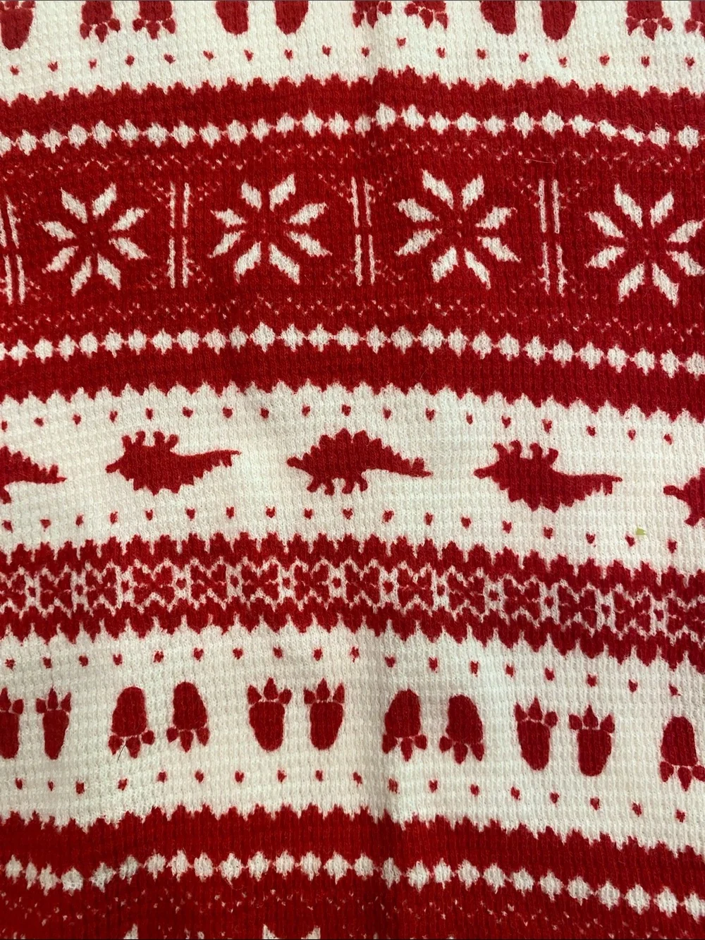 Old Navy Red and White Fair Isle Long Sleeve Top - Kids